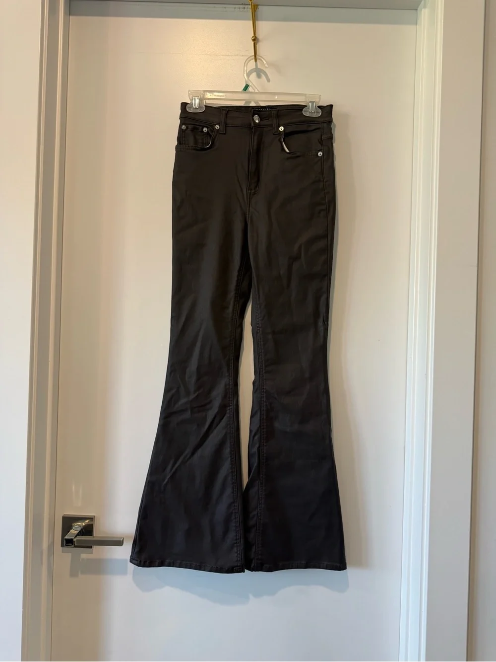 ASOS Faux Brown Leather Petite Pants